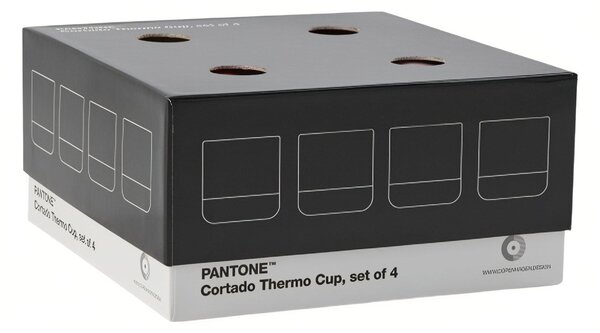 Set čtyř hrnků Pantone Cortado 175 ml