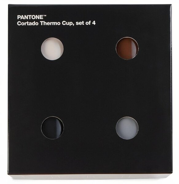 Set čtyř hrnků Pantone Cortado 175 ml