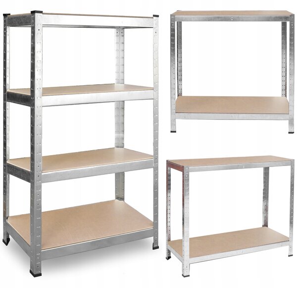Kovový skladový regál 180 X 90 X 40 Plonos 470200