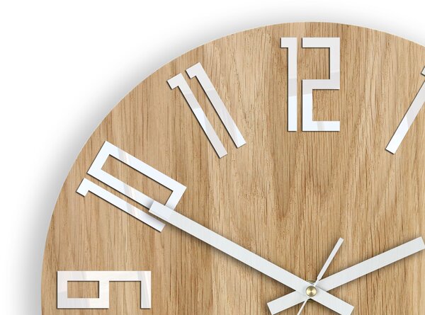 Nástěnné hodiny ModernClock bílé 33,5 cm