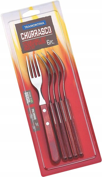 Vidlička Tramontina Churrasco lesklá, 6 ks