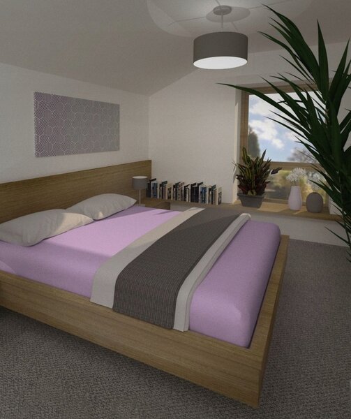 Prostěradlo s gumou 4sleep froté 90 x 200 cm