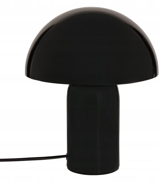 Stolní Lampa Hříbek 24,5 cm Černá Kovová Lampička do Obýváku