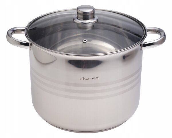 Hrnec tradiční Kamille 10,5 l nerezová ocel 24 cm s poklicí