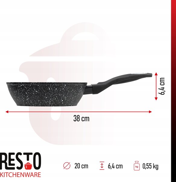 Tradiční pánev Resto 20 cm s nepřilnavým povrchem