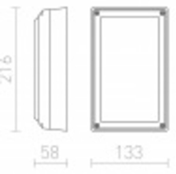 RED - DESIGN RENDL RENDL ASPEN přisazená stříbrnošedá 230V LED 5W IP54 3000K R12011