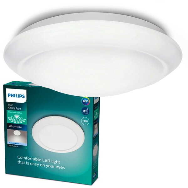 Kulatý Stropní Svítidlo Philips 32 x 32 cm bílá