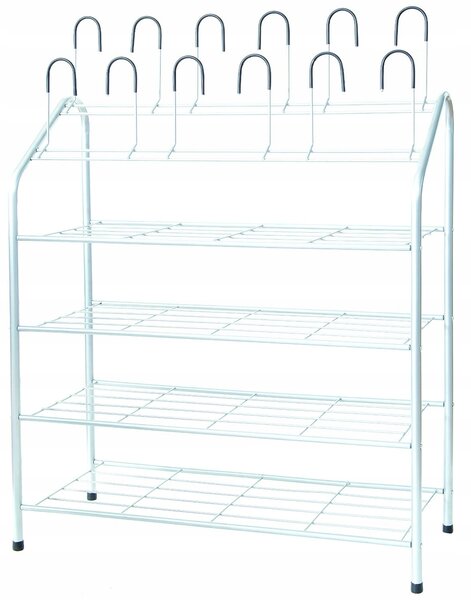 Kovový botník Compactor Harry na 18 párů bot, 69,5 x 27,5 x 88 cm