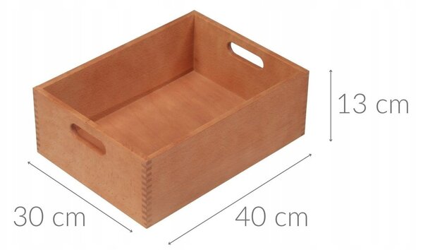 Úložný box s úchyty, bukové dřevo, Kesper