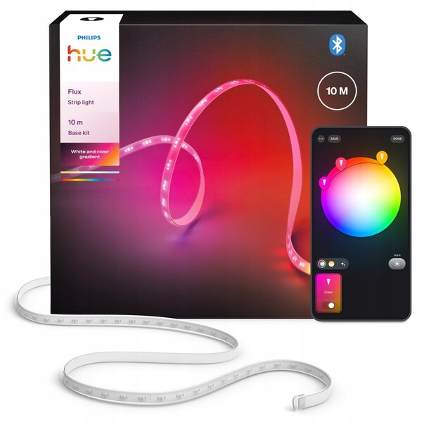 LED pásek 10m 20W 2000lm RGB + TW Chytrý pásek Flux Philips HUE