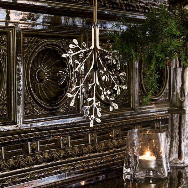 COOEE Design Závěsná vánoční dekorace Mistletoe Steel - 20 cm CED526