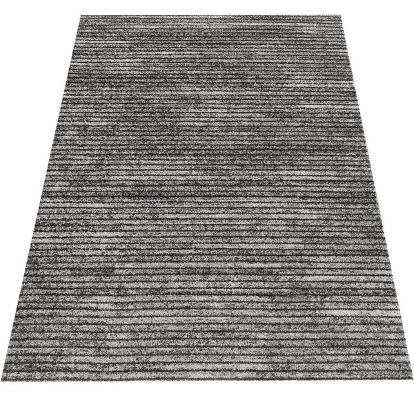 Makro Abra Moderní kusový koberec Panamero 23 Proužky šedý hnědý béžový Rozměr: 80x150 cm
