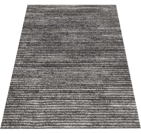 Makro Abra Moderní kusový koberec Panamero 23 Proužky šedý hnědý béžový Rozměr: 80x150 cm