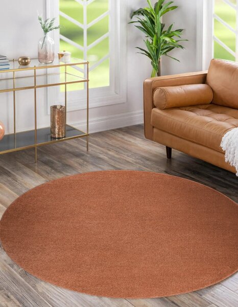 Koberec SOFTY terakota kruh