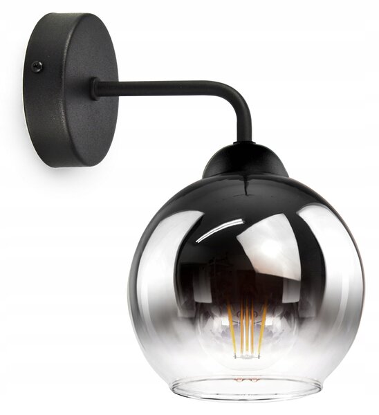 Nástěnné svítidlo Luxolar čiré, černé E27 60 W
