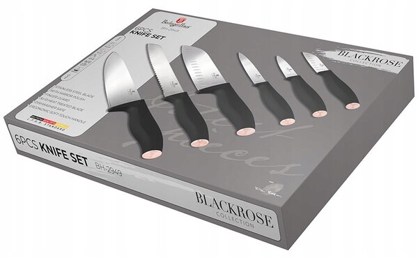 Sada nožů v krabici Berlinger Haus Black Rose Collection 6 a více ks