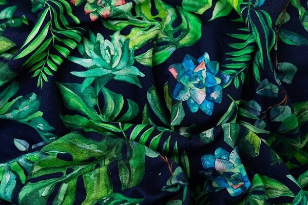 Bambusová deka 75x100 Monstera listy