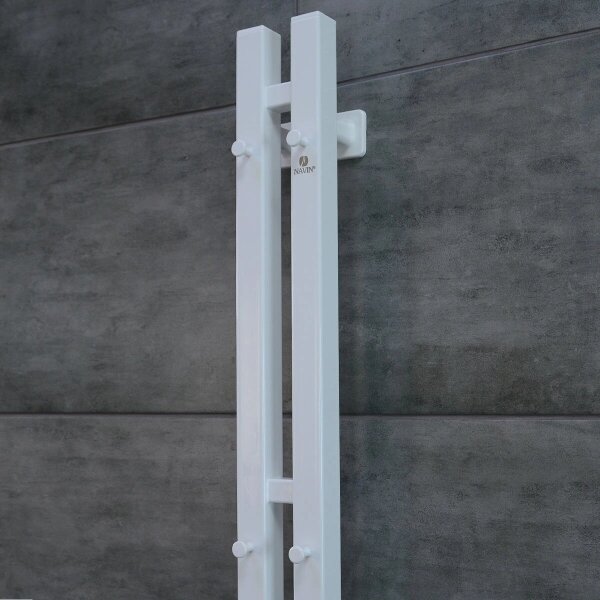 Elektrický sušák na ručníky s termostatem SILOUETTE 70W 120x9 cm bílá pravá