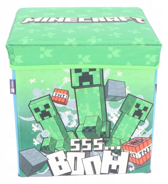 Taburet Minecraft zelený