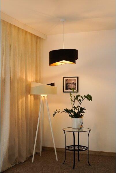 Brilagi - LED Lustr na lanku LYRA 1xE27/15W/230V tmavě hnědá/zlatá