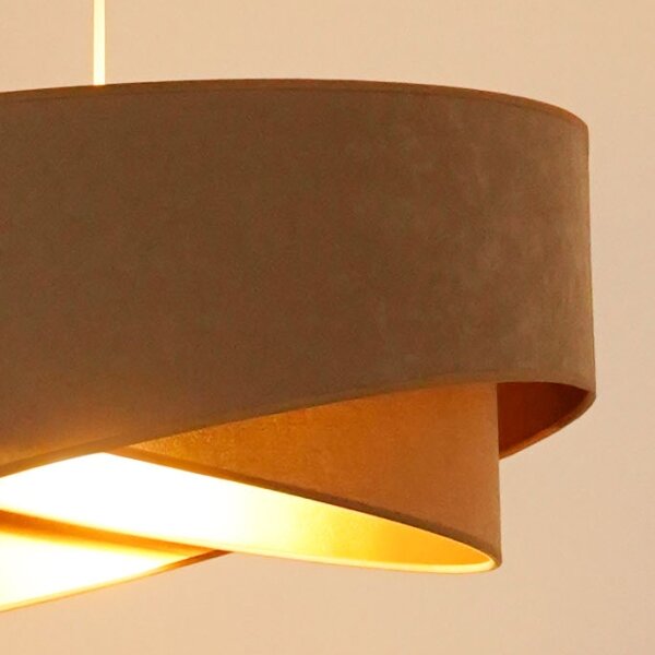 Brilagi - LED Lustr na lanku LYRA 1xE27/15W/230V hnědá/zlatá
