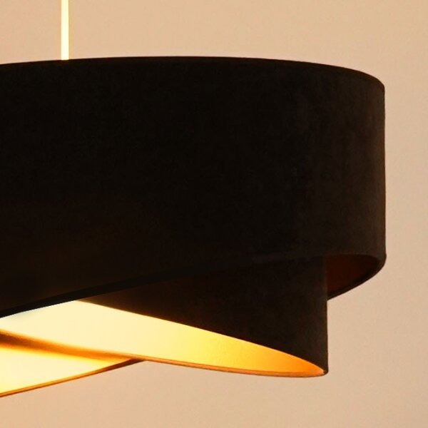Brilagi - LED Lustr na lanku LYRA 1xE27/15W/230V tmavě hnědá/zlatá