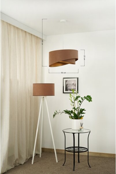 Brilagi - LED Lustr na lanku LYRA 1xE27/15W/230V hnědá/zlatá