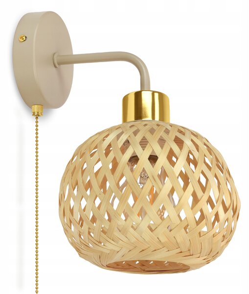 Nástěnné svítidlo Luxolar béžové, zlaté E27 60 W