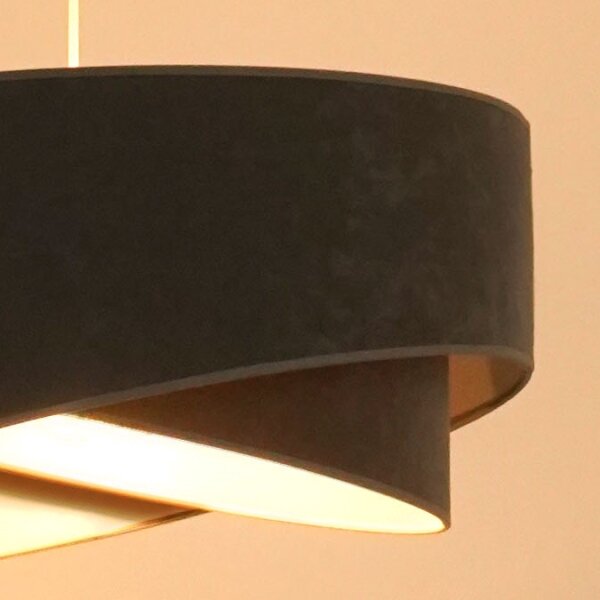 Brilagi - LED Lustr na lanku LYRA 1xE27/15W/230V šedá/bílá