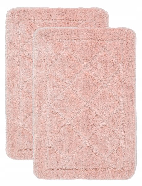 Koupelnová předložka e-floor růžová protiskluzová 40x60 cm sada 2 ks