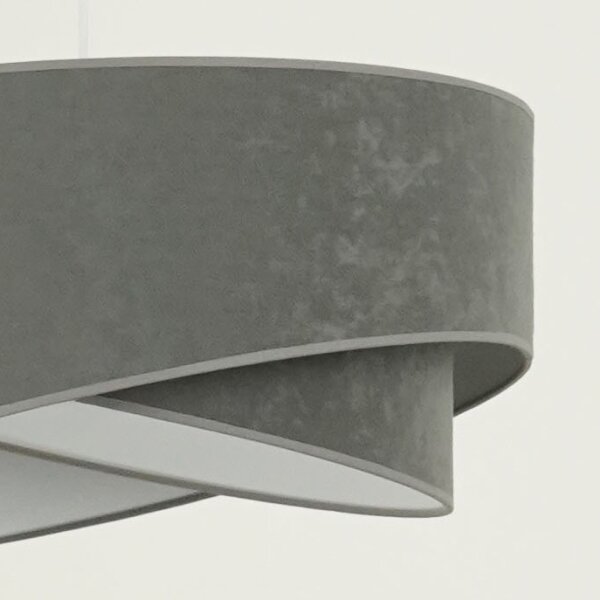 Brilagi - LED Lustr na lanku LYRA 1xE27/15W/230V šedá/bílá