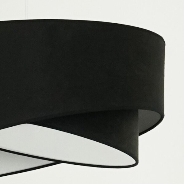 Brilagi - LED Lustr na lanku LYRA 1xE27/15W/230V černá/bílá