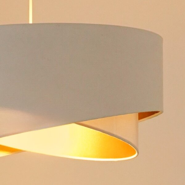 Brilagi - LED Lustr na lanku LYRA 1xE27/15W/230V bílá/zlatá