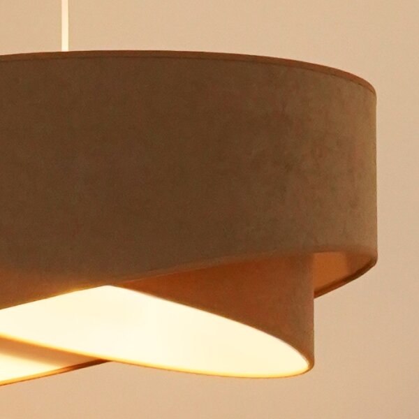 Brilagi - LED Lustr na lanku LYRA 1xE27/15W/230V hnědá/bílá