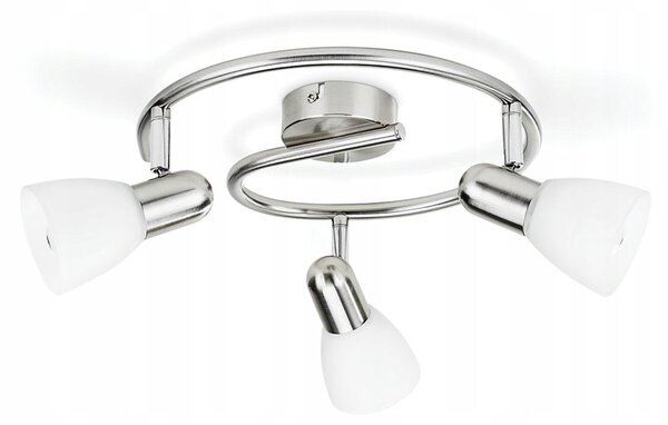 Philips Stropní Stropní Svítidlo , 3x E14, Nikl, Jutovina