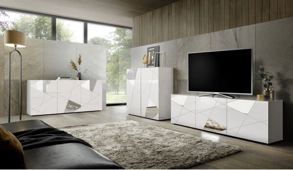 Komoda TAVRI 181x84x42 cm bílá