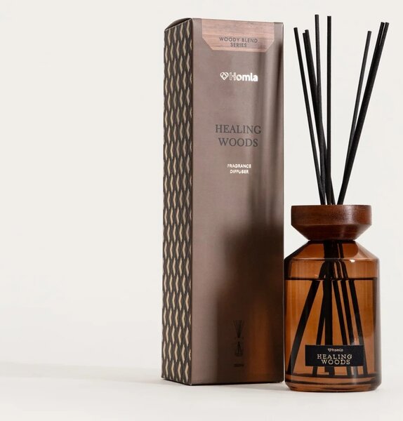 Difuzér s vůní WOODY BLEND Healing Woods 200 ml HOMLA