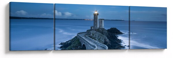 Obraz majáku a moře (170x50 cm)