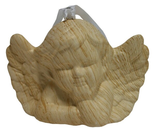Andělíček keramický motiv dřevo 2009203
