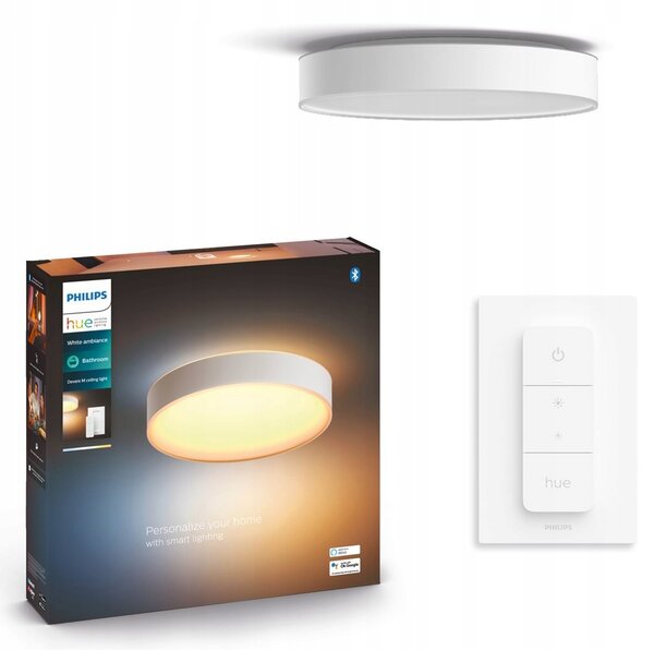 Philips Hue White Devere L 33,5 W LED Stropní Svítidlo Bílý
