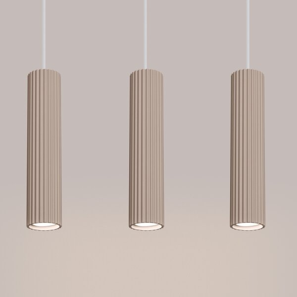 Brilagi - LED Lustr na lanku CRESTO 3xGU10/10W/230V taupe