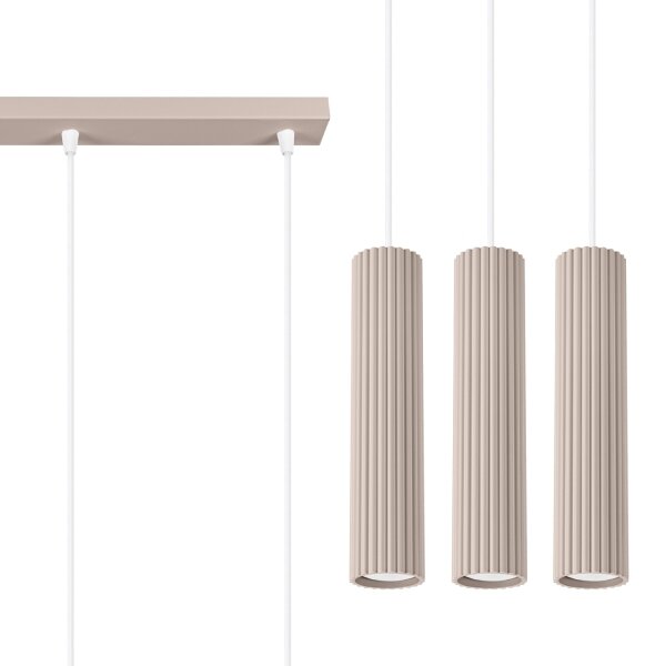 Brilagi - LED Lustr na lanku CRESTO 3xGU10/10W/230V taupe