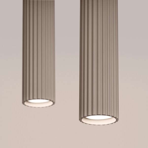 Brilagi - LED Lustr na lanku CRESTO 2xGU10/10W/230V taupe