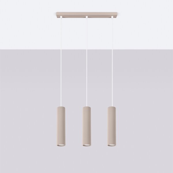 Brilagi - LED Lustr na lanku CRESTO 3xGU10/10W/230V taupe