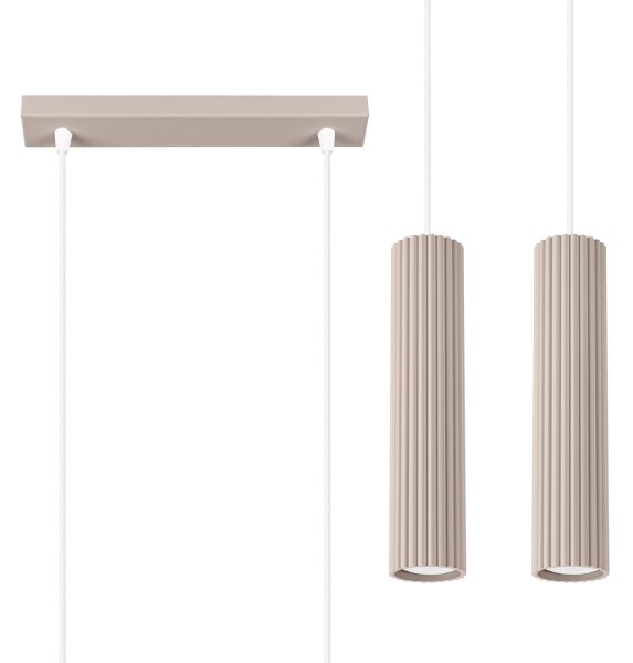 Brilagi - LED Lustr na lanku CRESTO 2xGU10/10W/230V taupe