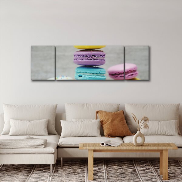 Obraz makronek (170x50 cm)