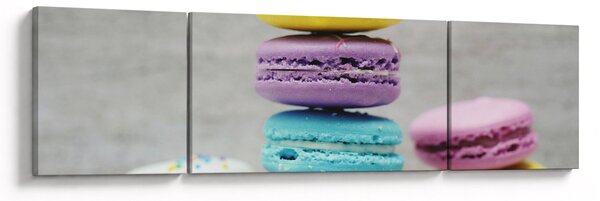 Obraz makronek (170x50 cm)