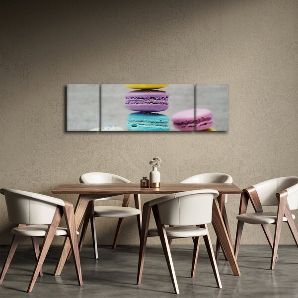 Obraz makronek (170x50 cm)