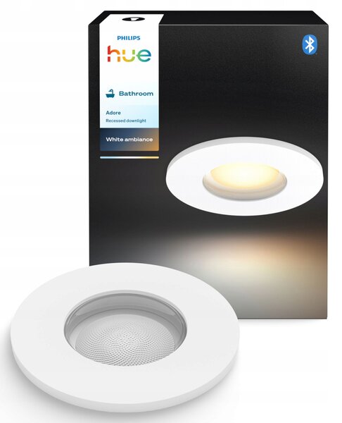 Vestavné LED svítidlo GU10 IP44 koupelnové bílé Zigbee Adore Philips HUE