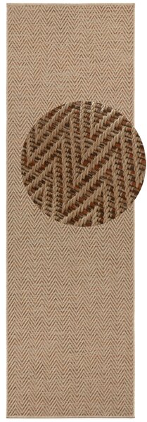 BT Carpet, Běhoun Nature 104267 Beige/Terra – na ven i na doma, 80x150, oranžová, chodba / předsíň
